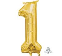 Anagram Ballon Foil Chiffre 1 Or