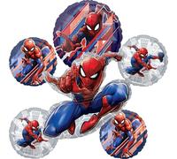 Anagram Spider-Man Thwip Lot de 6 décorations de bouquet de ballons pour fête d'anniversaire