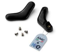 ANAKEL HOME Lot de 2 poignées de rechange pour casserole AMC | Bakélite, couleur noire, vis incluses