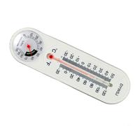 Analogique pour thermo-hygromètre mural -20 à 120 degrés d'humidité | Double fonction, température et humidité, technologie analogique, sans piles, boîtier robuste