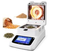 Analyseur D’Humidité Halogène Professionnel,Balance D’Humidité Numérique 120 g Avec Écran Tactile,Chauffage 40-230 °C,Minuterie 1-99 Min,Pour Céréales,Maïs,Aliments Pour Animaux C-1201