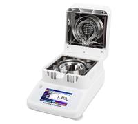 Analyseur d'eau halogène de 120g, écran tactile de 5 pouces, mesure du taux d'eau et du taux d'halogène pour l'alimentation animale et végétale (maïs, etc.). Précision : 0,002g. Prise européenne, 220V