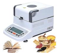 Analyseur d'humidité 120 g, testeur de laboratoire numérique avec écran tactile LCD, chauffage rapide, contenu solide de précision et test d'humidité pour céréales, aliments, poudre, plantes