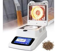Analyseur d'humidité, compteur halogène électronique, portable, plage de 40 à 230 °C, chauffage 450 W, capacité de 120 g, précision de 0,001 g, arrêt automatique pour plantes, herbes, farine