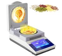 Analyseur d'humidité numérique avec écran LCD de 5 pouces, 2 modes de séchage, chauffage rapide de 60 à 160 °C, minuterie de 1 à 99 min, mesure en laboratoire pour l'alimentation, l'alimentation