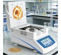 Analyseur d'humidité, testeur d'humidité halogène numérique, capacité 100 g, précision de 0,001 g, 60-160 °C, interface RS232 pour test de poudre, herbe, thé, nourriture et eau