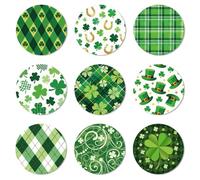 ANATTASOUL 9 Pièces Arrière-Plans de la Saint-Patrick Coaster pour Maison | sous Verres Peinture Coasters Coaster Rond Coasters for Drinks pour Maison, Bar, Bureau
