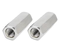 Anawakia 2pcs M14 Écrous de Couplage Long Tige Écrou Hex Coupleur Écrou Filetage Femelle Droit Droite Hex Tige Fileté Bar Bar Stud Studding Acier inoxydable (M14 x 40mm)