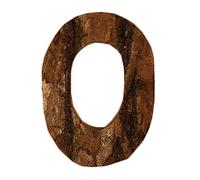 Anawakia Lettres en Bois A B C D E F G H I J K L M N O P Q R S T U V W X Y Z Vintage Écorce de Bois Massif Bois Numéro Chiffres & 0 1 2 3 4 5 6 7 8 9 Rétro DIY Décoration (O)