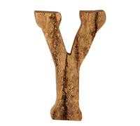 Anawakia Lettres en Bois A B C D E F G H I J K L M N O P Q R S T U V W X Y Z Vintage Écorce de Bois Massif Bois Numéro Chiffres & 0 1 2 3 4 5 6 7 8 9 Décoration Rétro DIY (Y)