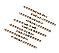 Anawakia Lot de 10 forets HSS Cobalt M35 Ensemble de forets HSS-Co Forets hélicoïdaux Forets en acier Ø (3 mm)