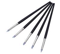 Anawakia Lot de 5 pinceaux en silicone pour sculpter l'argile et modeler