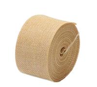Anawakia Ruban en toile de jute - Ruban décoratif en jute - Ruban artisanal en toile de jute - Rouleau de ruban en jute - Ruban vintage en toile de jute - Garniture en toile de Hesse - Bande