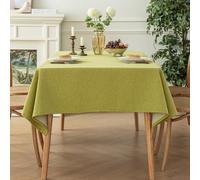 ANAZOZ Nappe Vert Matcha Aspect Lin Nordique Mariage 140x220CM