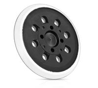 ANBEEISS Plateau de Ponçage 125 mm, 8 Trous, Crochet et Boucle | Compatible Bosch PEX 300 AE et PEX 400 AE, pour Ponceuse Excentrique