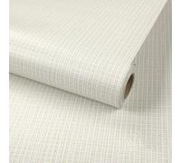 ANBILILA Papier Peint Autocollant, Beige Lin Texture Tissé Peler et Coller Papier Contact, 40x500CM Motif de Paille Papier Peint Amovible Décoration Autocollant pour Mur Salon Meuble