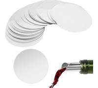 ANBOO 100PCS Stop Goutte Vin, Verseur Vin, Becs Verseurs Vin en Aluminium Réutilisables, Anti Goutte Aluminium Foil pour Restaurants, Bars, Clubs