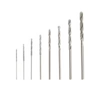 ANBOO Lot de 8 forets diamantés (0,8-3,0 mm) - Forets hélicoïdaux et forets à pierre pour verre, pierre, métal, céramique, coquillages, jade - Universellement compatible avec Dremel et perceuses