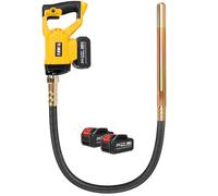 Anbull Vibreur à béton à Batterie 21V 2m Concrete Vibrator | 2 batteries de 3000mAh Vibrante Pour béton Élimine rapidement les bulles d'air Aiguille Vibreur interne Vibreuse béton
