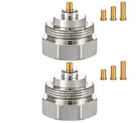 Ancable Lot de 2 adaptateurs de radiateur M30 x 1,0 vers M30 x 1,5 pour valves Oventrop 1011445 - Robinet thermostatique à filetage fin pour thermostat/vanne de chauffage