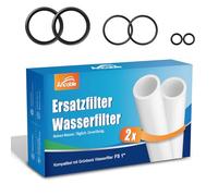 Ancable Lot de 2 filtres de rechange pour filtre à eau Grünbeck FS 1" (50 µm sans cloche de protection) - Filtre à eau domestique - Filtre à bougie de rechange pour Grünbeck FS-B 1' et Boxer K/KD avec