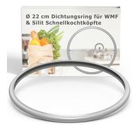 Ancable Pièce de rechange Joint d'étanchéité pour autocuiseur WMF, autocuiseur 22 cm Joint en silicone pour WMF et Silit 3L 4,5L 6,5L 8,5L, 6068559990 6068559997 Joint d'étanchéité WMF autocuiseur