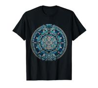 Ancien Calendrier Maya Aztèque Mexicain Soleil Pierre Aztèque Aztèque T-Shirt Graphique avec Valeur