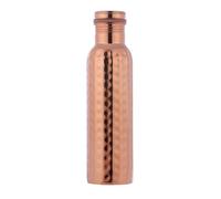 ANCIENTIMPEX Bouteille d'eau martelée en cuivre pur - 600 ml - Bouteille en cuivre étanche sans couture pour la santé ayurvédique, la désintoxication et l'hydratation quotidienne