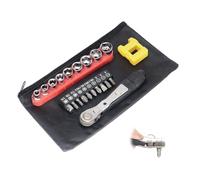 ANCLLO Mini tournevis à cliquet 36 dents et liquet 21 en 1 tournevis réversible à angle droit, adapté pour les réparations d'urgence et les ateliers à domicile