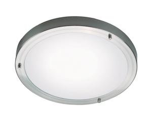 ANCONA MAXI plafonnier Métal-Verre Acier Brossé E27 - Nordlux 25316132