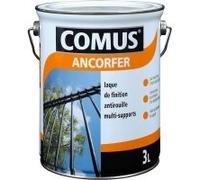 Ancorfer Brillant 3L Noir - Peinture-Laque de Finition antirouille pour Métaux et Autres Supports (Bois, Plâtre…)