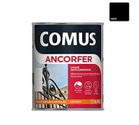 Ancorfer Mat/soie 0.75L Noir Ferronerie - Peinture-Laque de Finition antirouille pour Métaux et Autres Supports (Bois, Plâtre…)