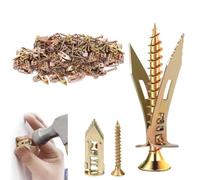 Ancrages autoperceurs, kit d'ancrages et de vis autoperceuses pour cloisons sèches, outils de réparation d'ancrages pour cloisons sèches humides et fixes pour la fixation de meub (100, 4+4.5cm)