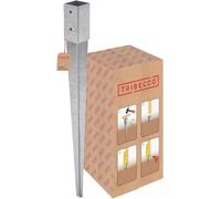 Ancre à enfoncer pour poteau carré en bois avec section de 51 x 51 mm, en acier galvanisé à chaud, longueur de 650 mm