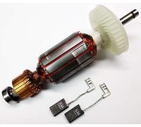 Ancre moteur + roulement + charbon pour Bosch GBH 4 DFE, GBH 4 DSC,GBH 4 top, PBH 300 E, Würth BMH 30 E, SPIT 335, BERNER BBH 4-30 CCE