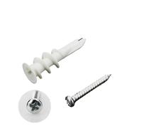 Ancres auto-perceuses for cloisons sèches, ancre d'expansion for plaques de plâtre en Nylon, avec vis, jeu boulons, objets suspendus fermement(160pcs)