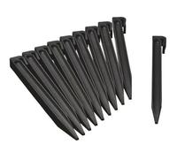 Ancres pour bordure de jardin en polyéthylène recyclé - NATURE - H26,7 x 1,9 x 1,8 cm - Noir