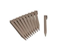 Ancres pour bordure de jardin en polypropylene H26 7 1 9 1 8 cm taupe