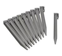 Ancres pour bordure de jardin en polypropylene NATURE H 26 7 1 9 1 8 cm Gris G