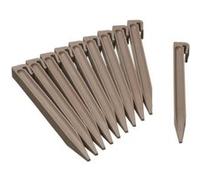 Ancres pour bordure de jardin en polypropylene NATURE H26 7 1 9 1 8 cm taupe G