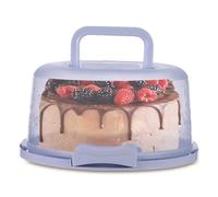 Ancsttu Porte Gâteau Avec Couvercle Et Manche, Boite Transport Gateau Rond Conteneur De Conservation Transparent Réutilisable Pour Pâtisserie Mariage Réception
