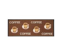 andiamo 1100335 Tapis de Cuisine Motif Tasses de café Marron 67 x 180 cm