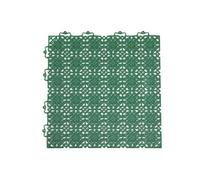 Andiamo 202401 Lot de 7 Carreaux en Plastique pour revêtement au Sol 38 x 38 cm 1 m² Vert