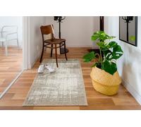 andiamo Campos Tapis de Sol Moderne Gris/Corail, Polypropylène, Beige, 67 x 140 cm