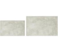 andiamo Florida Lot de 2 Tapis de Bain antidérapants Doux et Moelleux - Tapis de Bain antidérapant Lavable pour Salle de Bain 40 x 60 cm + 50 x 80 cm Beige