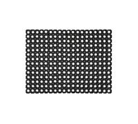 andiamo paillasson en Caoutchouc Souple - paillasson entrée Maison - Tapis Caoutchouc extérieur - résistant aux intempéries et recoupable - Tapis Anti-salissures, 40 x 60 cm, Noir