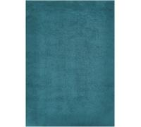 andiamo San Paolo Tapis Moderne à Poils Longs, pour Salon, Chambre à Coucher, 100% Polyester, Hauteur des Poils : env. 27 mm, Convient au Chauffage au Sol, 60 x 130 cm, Bleu pétrole