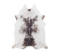 andiamo Tapis Amarillo en Fourrure synthétique avec Impression Photo-Blanc et marron-125 x 155 cm, Fausse, 125 x 155 cm