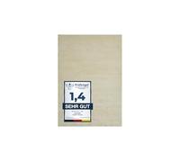 andiamo Tapis Arezzo Lavable pour Salon, Salle à Manger, Facile d'entretien, élégant et Confortable, Tapis de Salon, en Fourrure, Couleur Unie, 80 x 200 cm, crème