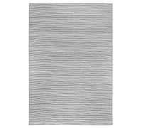 andiamo Tapis tissé Bolonia - Motif ornemental - Moderne - Polypropylène - Certifié Öko-Tex 100 - Gris - 60 cm x 110 cm